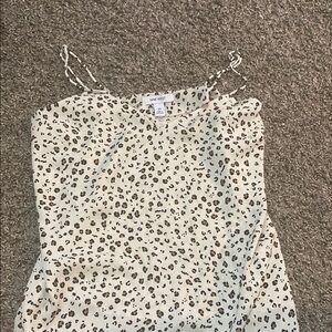 Nine West Cream Camisole Fitted Spaghetti Straps